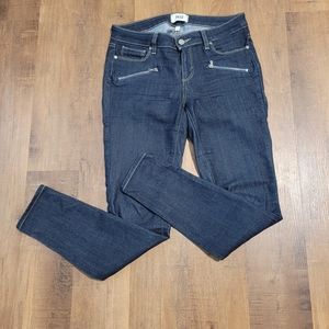 Paige Indigo Zip Jeans